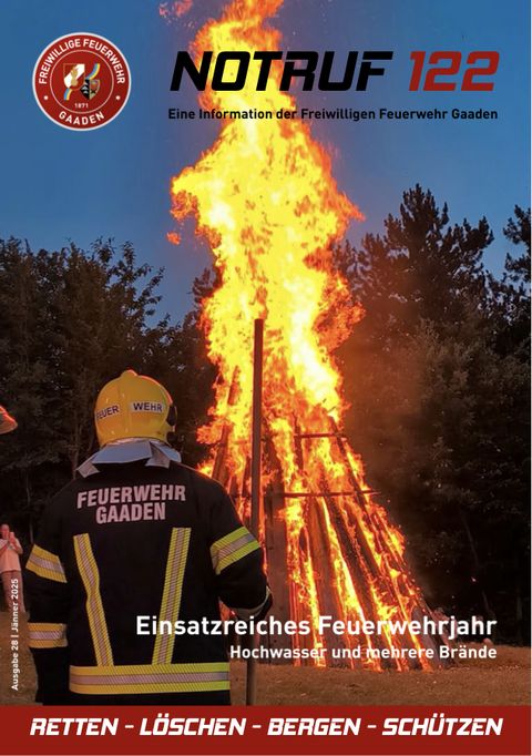 Titelseite Notruf 122, Ausgabe 28 (Jänner 2025)
