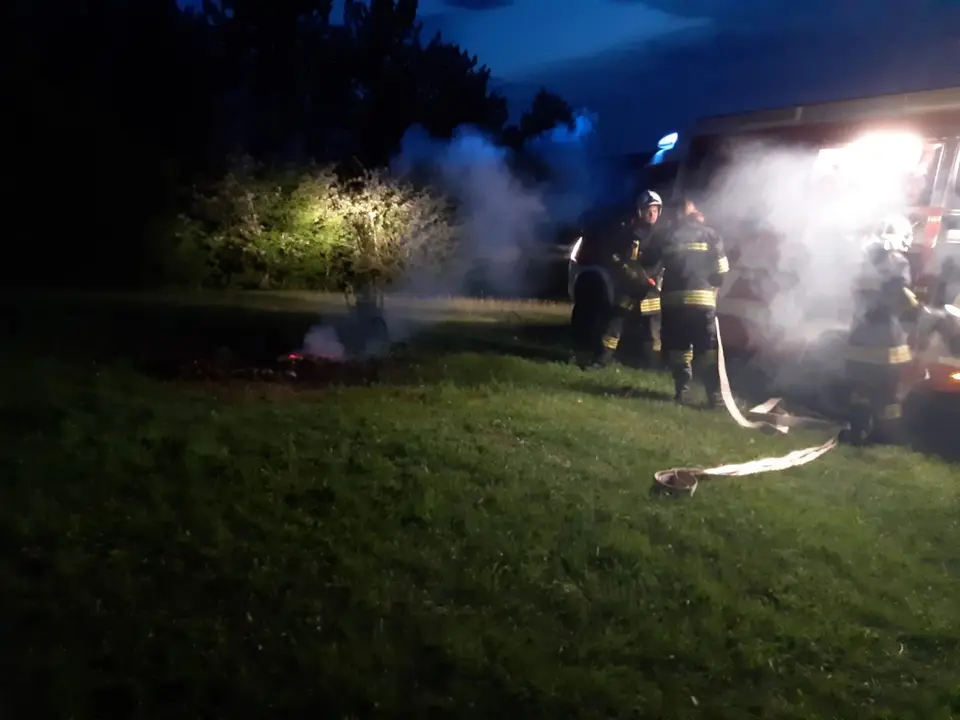 Lagerfeuer am Waldrand abgelöscht – Foto 1 von 3