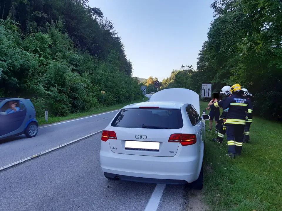 Rauchentwicklung bei PKW – Foto 1 von 2