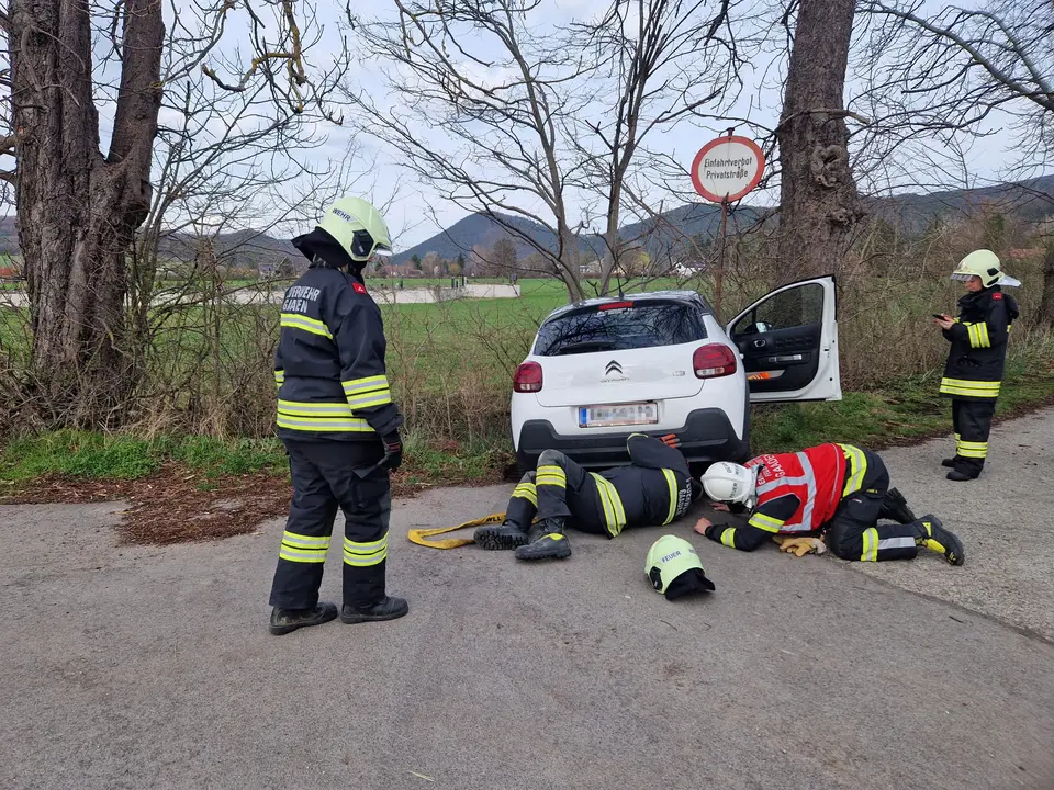 PKW kollidierte mit Baum – Foto 2 von 4