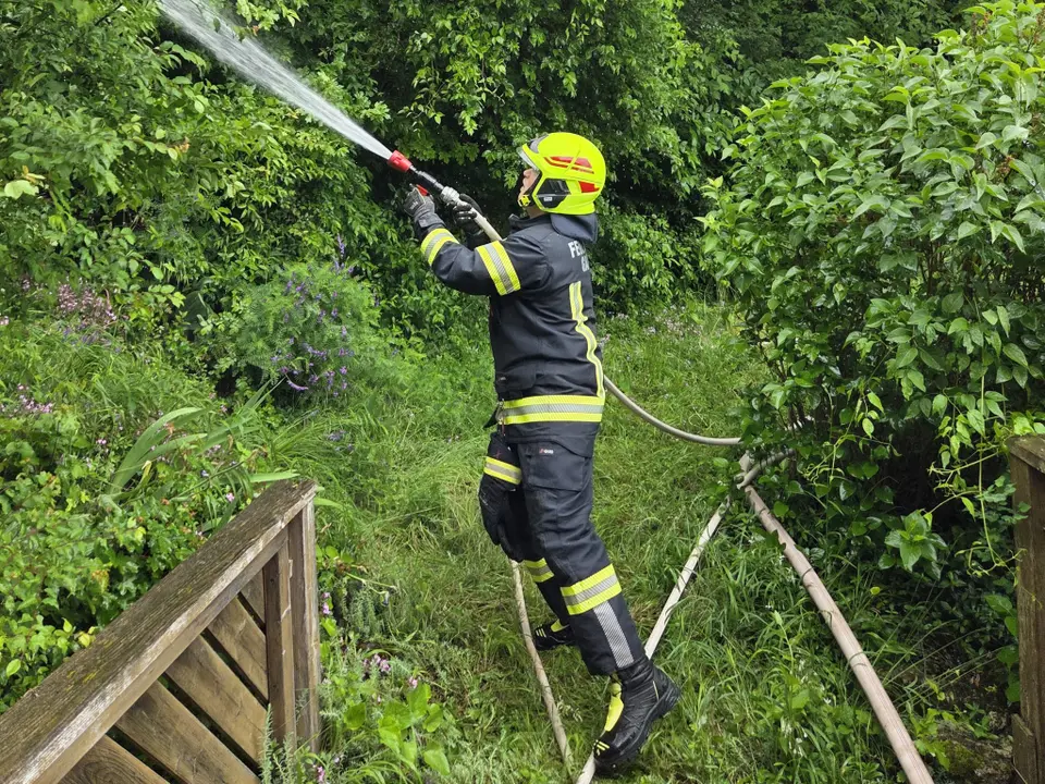 Waldbrandübung am Anninger – Foto 7 von 8
